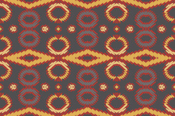 Ikat ethnic seamless pattern design. Aztec fabric carpet mandala ornaments textile decorations wallpaper. Tribal boho native