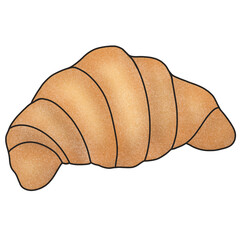 Croissant Hand Drawn