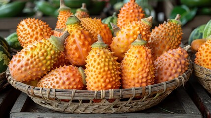 horned melons (kiwano)