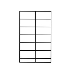 Simple stylized data table layout template