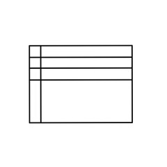 Simple stylized data table layout template