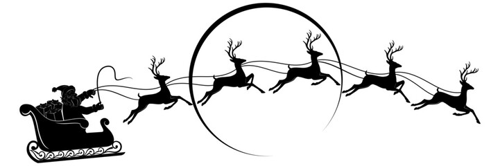 santa claus and reindeer slei... © Is