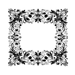 Set of Decorative vintage frames and borders. Vector design. floral ornament. Decorative border frames, retro style divider.