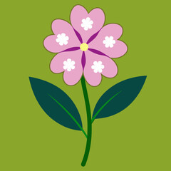 Elegant Verbena Bloom Vector Art Detailed Floral Design