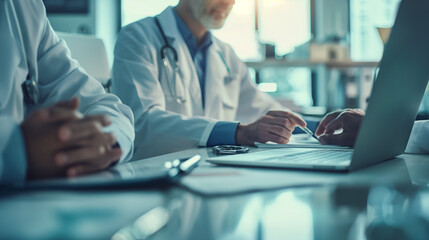 Medical Consultation with Doctor and Patient