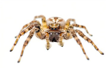 Spider Europe Mediterranean isolated on white side