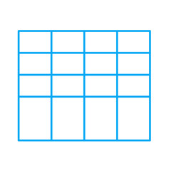 Simple stylized data table layout template