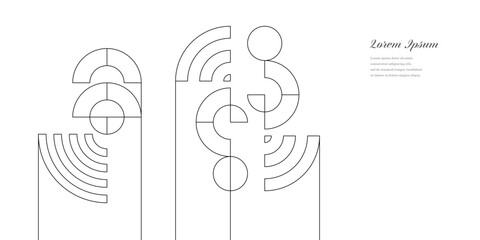 幾何学 抽象 サークル パターン 建築 ビジネス 背景