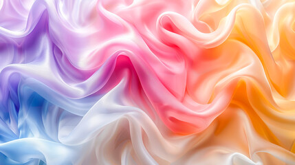 Obraz premium Pastel colored fabric forming abstract shapes background