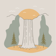 Nature vector illustration design and arts.