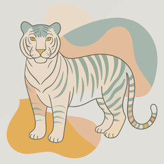 tiger vector illustration design and arts.