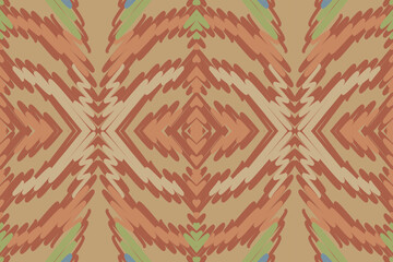 Ethnic abstract beautiful art. Ikat seamless pattern in tribal, folk embroidery, Mexican style. Aztec geometric art ornament print. Design for carpet, wallpaper, clothing, wrapping, fabric.