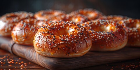 National Bagel Day bagels with various toppings, September 6th