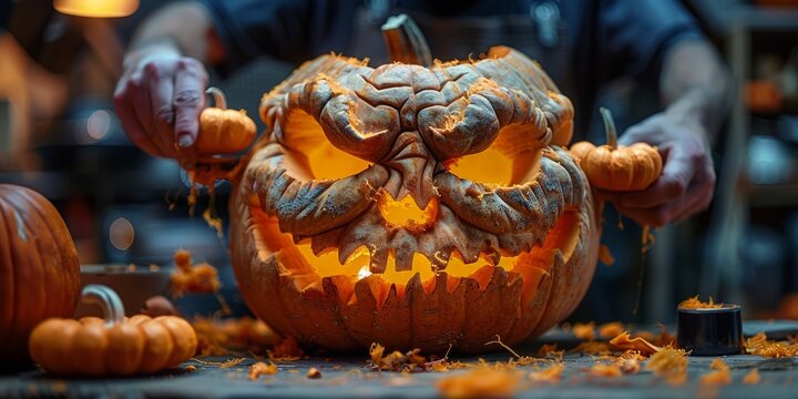 Pumpkin carving tools and designs for National Pumpkin Carving Day, October 27th