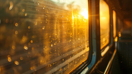 looking at the world outside the window(sunny day)