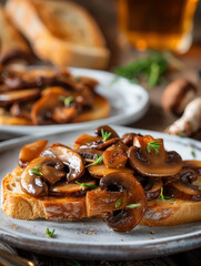 Mushrooms Toast