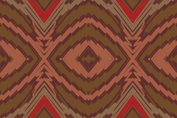 Ethnic abstract beautiful art. Ikat seamless pattern in tribal, folk embroidery, Mexican style. Aztec geometric art ornament print. Design for carpet, wallpaper, clothing, wrapping, fabric.