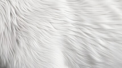 A white fur texture with a lot of white hair