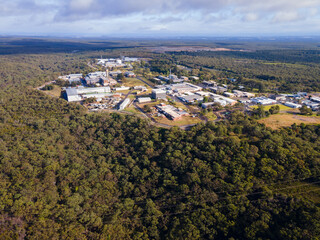 Aerial view of Lucas Heights suburb in the Sutherland Shire, Sydney NSW, Australia  