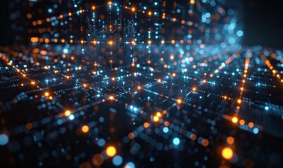 Fototapeta premium Blockchain is a concept for data transmission, which utilizes blocks of information as the transmission medium.