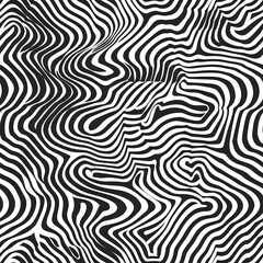 A black and white zigzag pattern with a wave-like shape. The pattern is very intricate and has a lot of detail. The image has a very modern and artistic feel to it