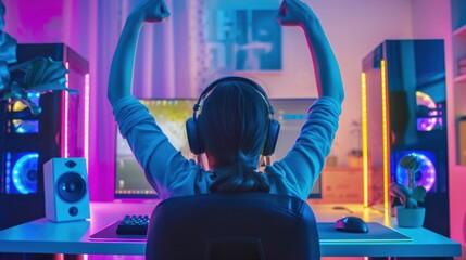 The Gamer's Victory Celebration