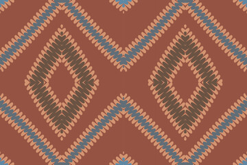 Ethnic abstract ikat pattern. Seamless pattern in tribal, folk embroidery, Mexican style. Aztec geometric art ornament print. Design for carpet, wallpaper, clothing, wrapping, fabric, cover, textile