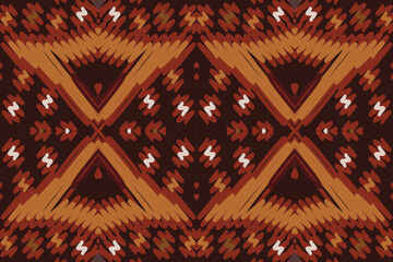 Ethnic abstract ikat pattern. Seamless pattern in tribal, folk embroidery, Mexican style. Aztec geometric art ornament print. Design for carpet, wallpaper, clothing, wrapping, fabric, cover, textile