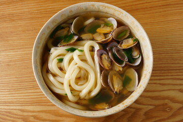あさりうどん　和食