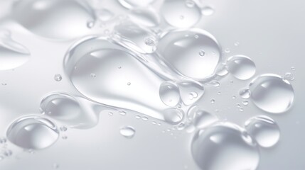 Blue gel texture as cosmetics background, hygiene and science closeup.