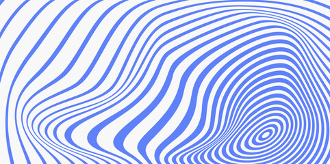 Groovy hippie 70s backgrounds. Pattern distorted optical illusion wave background. Ripple effect striped lines structure.