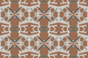 Ethnic abstract beautiful art. Ikat seamless pattern in tribal, folk embroidery, Mexican style. Aztec geometric art ornament print. Design for carpet, wallpaper, clothing, wrapping, fabric.