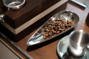 coffee beans on table