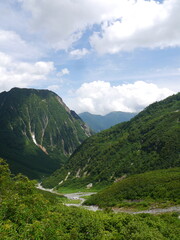 Naklejka premium 北アルプスの名峰「槍ヶ岳」