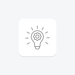 Innovation thinline icon , vector, pixel perfect, illustrator file