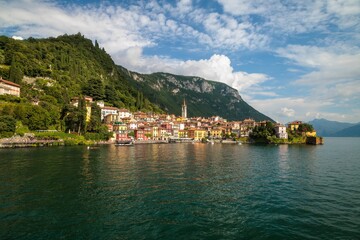 Scenic view of Varenna, a charming village on Lake Como, Italy