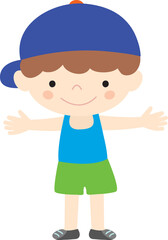 little child with hat