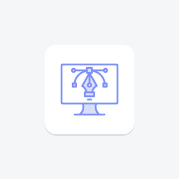 recommend clip art: Graphic Design duotone line icon , vector, pixel perfect, illustrator file