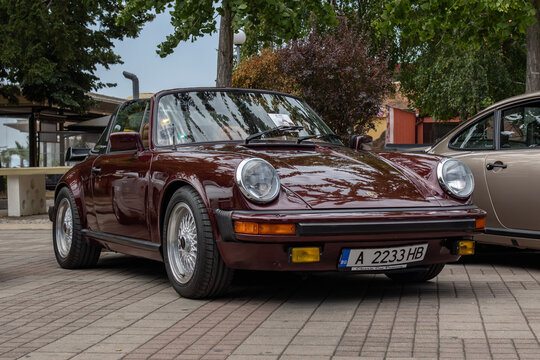 Retro Porsche 911 Targa on Classic cars event in Pomorie, Bulgaria