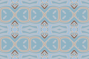 Ethnic abstract beautiful art. Ikat seamless pattern in tribal, folk embroidery, Mexican style. Aztec geometric art ornament print. Design for carpet, wallpaper, clothing, wrapping, fabric.