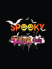 Halloween vintage, retro ,haunted and creepy t shirt design vector graphic.