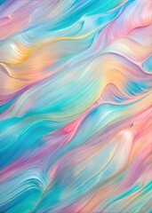 Fototapeta premium Abstract pastel swirls of blue, pink, and yellow paint