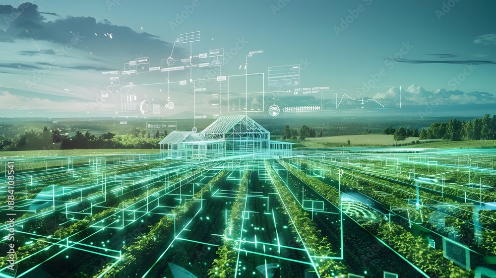 Poster a digital twin of a farm created using cloud computing and iot data