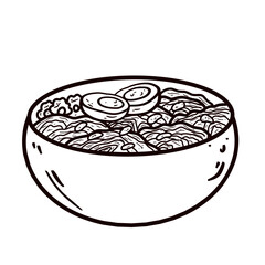 Ramen Noodle outline 