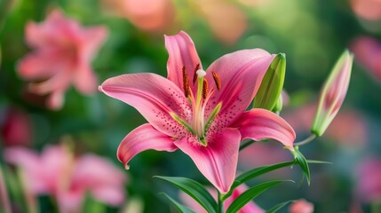 Fototapeta premium Describe the various parts of a flower and their functions.