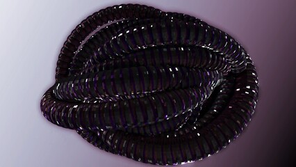 Animation of an example of a fractal concept. It is a mathematical concept that describes a self-similar pattern that repeats itself at different. 