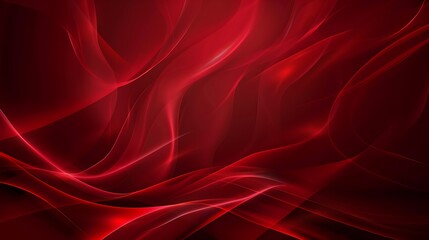 Obraz premium Abstract Red Swirling Waves Background