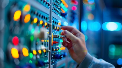 Precision at Work: Skilled Worker Calibrating Instruments in Control Room