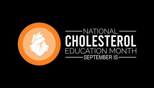national cholesterol education month is observed every year on September. banner design template Vector illustration background design.