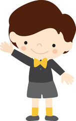 child in a school uniform